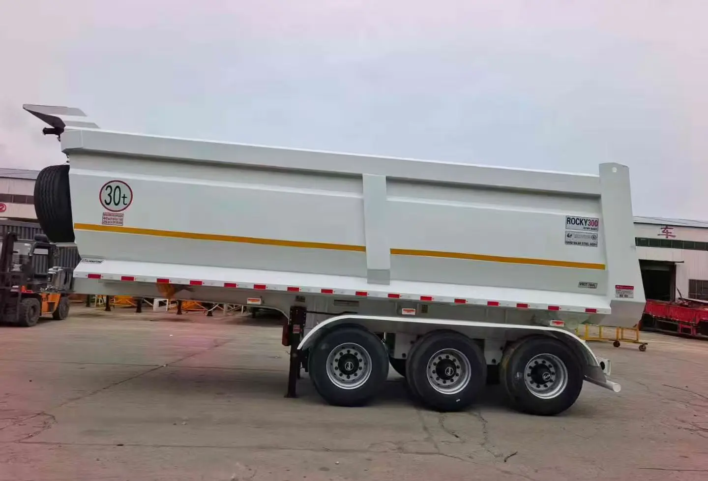 Brugt 40ft Flatbed Container Semi Trailer